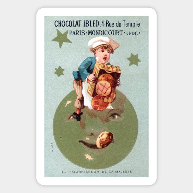 1900 Chocolat Ibled, Paris France Sticker by historicimage